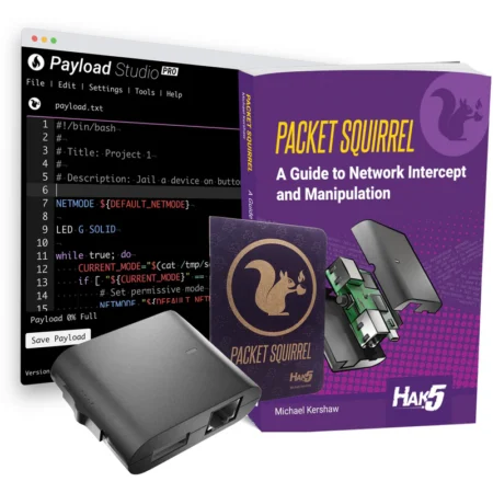 Easy-to-use Packet Squirrel Mark II with professional payload software