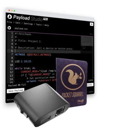 Easy-to-use Packet Squirrel Mark II with professional payload software
